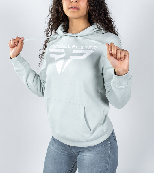 Felpa Ghiaccio Donna Con Cappuccio - Logo Football Player