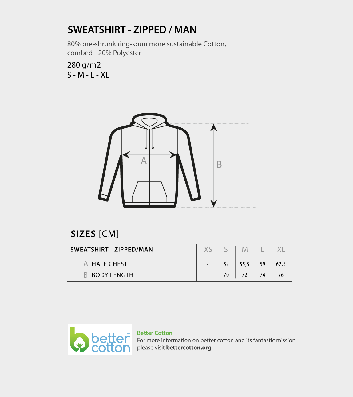 Felpa Nera Uomo con Cappuccio e Zip - Logo Football Player