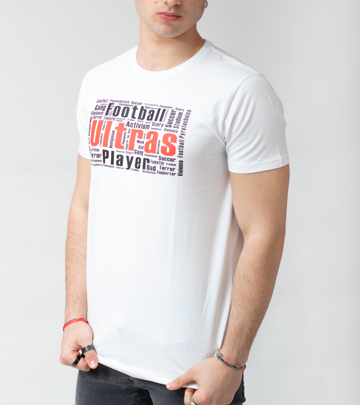 T-Shirt Bianca Uomo - Ultras
