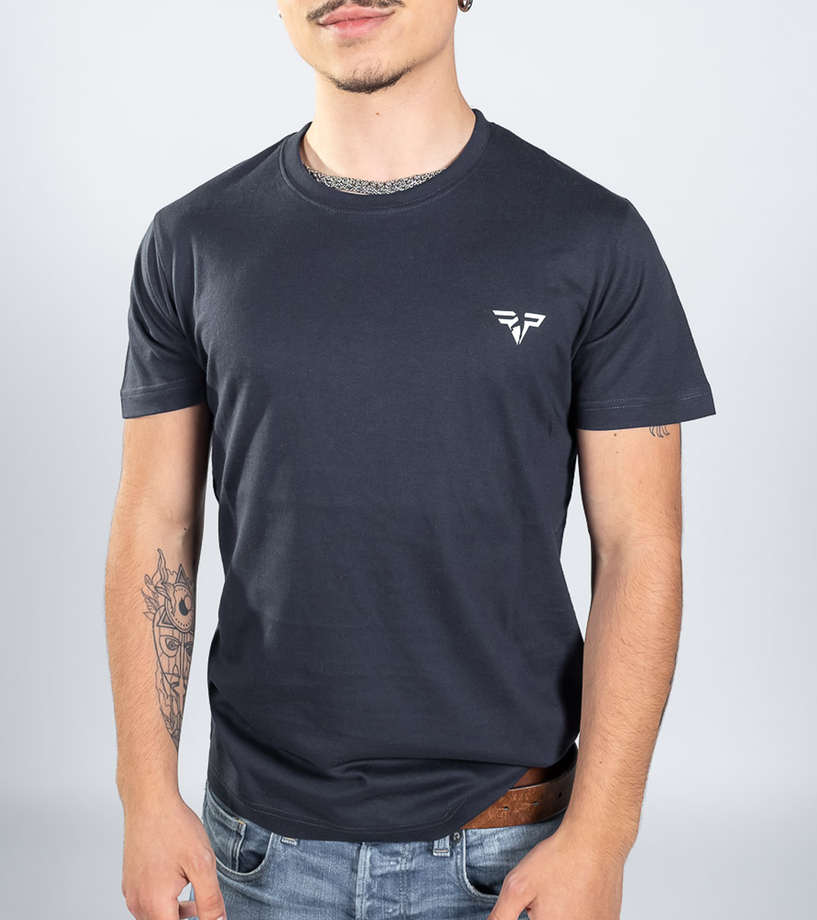 T-Shirt Blu Uomo Navy - Schema Retro Maglia